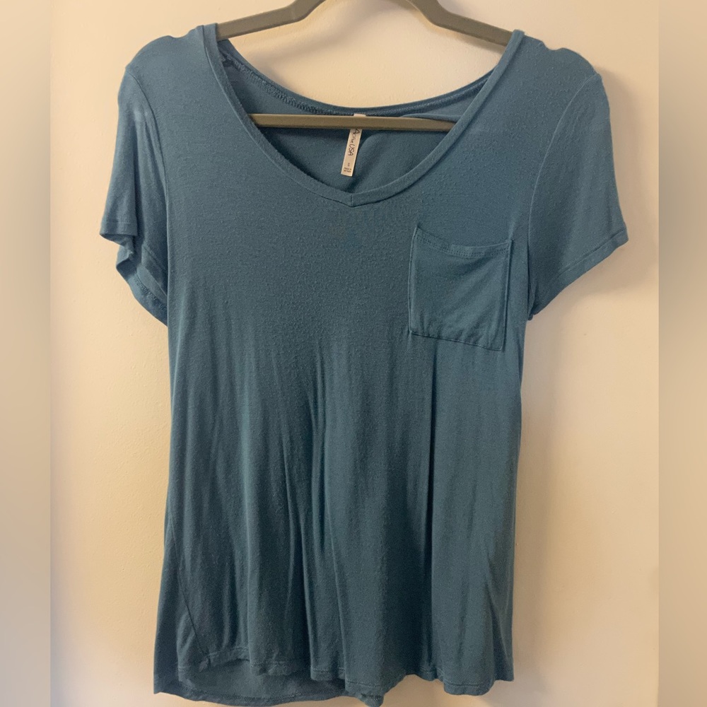 Women’s V-Neck Sky Blue Tee